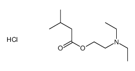 2-(diethylamino)ethyl 3-methylbutanoate,hydrochloride结构式