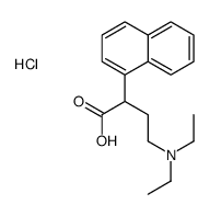 (3-carboxy-3-naphthalen-1-ylpropyl)-diethylazanium,chloride Structure