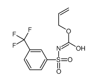 prop-2-enyl N-[3-(trifluoromethyl)phenyl]sulfonylcarbamate Structure
