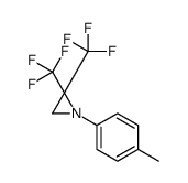 1-(4-methylphenyl)-2,2-bis(trifluoromethyl)aziridine结构式