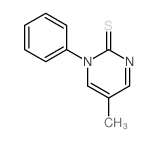 5-methyl-1-phenyl-pyrimidine-2-thione结构式