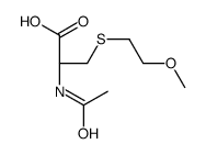 (2R)-2-acetamido-3-(2-methoxyethylsulfanyl)propanoic acid结构式