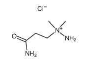 1-(2-carbamylethyl)-1,1-dimethylhydrazinium chloride Structure