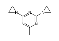 2,4-bis(aziridin-1-yl)-6-methyl-1,3,5-triazine结构式