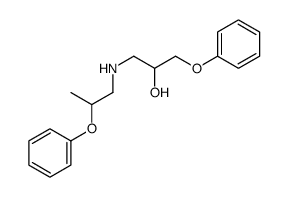1-phenoxy-3-(2-phenoxypropylamino)propan-2-ol结构式