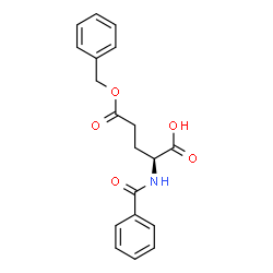 N-Benzoyl-L-glutamic acid 5-benzyl ester结构式