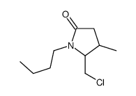 1-butyl-5-(chloromethyl)-4-methylpyrrolidin-2-one Structure