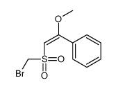 [2-(bromomethylsulfonyl)-1-methoxyethenyl]benzene Structure