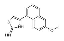 4-(6-methoxynaphthalen-1-yl)-1,3-thiazol-2-amine结构式
