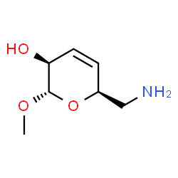 alpha-D-threo-Hex-3-enopyranoside, methyl 6-amino-3,4,6-trideoxy- (9CI) Structure
