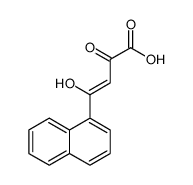 4-hydroxy-4-naphthalen-1-yl-2-oxobut-3-enoic acid结构式