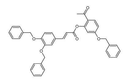 4'-benzyloxy-2'-(3,4-dibenzyloxycinnamoyloxy)acetophenone Structure