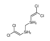 2,2-dichloroethenyl(2,2-dichloroethenylsilylmethyl)silane Structure