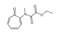 [n-(2-oxo-3,5,7-cycloheptatrien-1-yl)-N-methylamino]oxo-acetic acid ethyl ester Structure