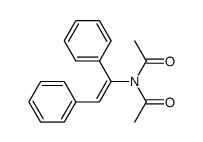 N-acetyl-N-(1,2-diphenylvinyl)acetamide Structure