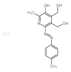 (6Z)-4,5-bis(hydroxymethyl)-2-methyl-6-[(4-methylphenyl)hydrazinylidene]pyridin-3-one structure