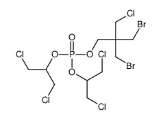 2,2-bis(bromomethyl)-3-chloropropyl bis[2-chloro-1-(chloromethyl)ethyl] phosphate structure