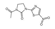 1-acetyl-3-(5-nitro-1,3-thiazol-2-yl)imidazolidin-2-one结构式