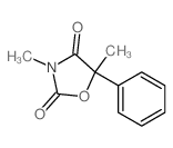 3,5-dimethyl-5-phenyl-oxazolidine-2,4-dione结构式
