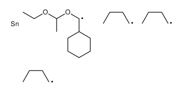 tributyl-[cyclohexyl(1-ethoxyethoxy)methyl]stannane Structure