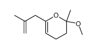 2-methoxy-2-methyl-6-(2-methyl-2-propen-1-yl)-3,4dihydro-2H-pyran结构式