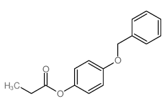 (4-phenylmethoxyphenyl) propanoate结构式