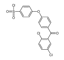 4-[4-(2,5-dichlorobenzoyl)phenoxy]benzenesulfonyl chloride结构式