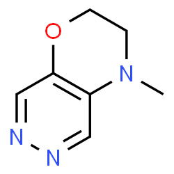 2H-Pyridazino[4,5-b]-1,4-oxazine,3,4-dihydro-4-methyl-结构式