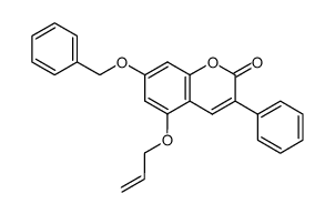 5-Allyloxy-7-benzyloxy-3-phenylcoumarin Structure