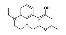 N-[3-[[2-(2-ethoxyethoxy)ethyl]ethylamino]phenyl]acetamide structure