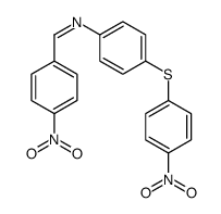 1-(4-nitrophenyl)-N-[4-(4-nitrophenyl)sulfanylphenyl]methanimine结构式