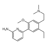 6-[4-[2-(二甲基氨基)乙基]-5-乙基-2-甲氧基苯基]-2-吡啶胺结构式