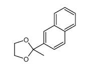 2-methyl-2-naphthalen-2-yl-1,3-dioxolane结构式