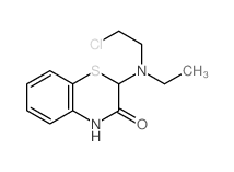 2H-1,4-Benzothiazin-3(4H)-one,2-[(2-chloroethyl)ethylamino]- structure