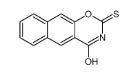 2-sulfanylidenebenzo[g][1,3]benzoxazin-4-one结构式