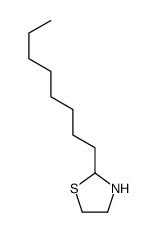 2-octyl-1,3-thiazolidine Structure