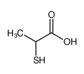 Propanoic acid, 2-mercapto-, (±)- Structure