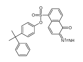 6-Diazo-5,6-dihydro-5-oxo-1-naphthalenesulfonic acid 4-(1-methyl-1-phenylethyl)phenyl ester Structure