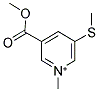 3-(METHOXYCARBONYL)-1-METHYL-5-(METHYLSULFANYL)PYRIDINIUM结构式