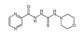 N-morpholino-2-(pyrazine-2-carbonyl)hydrazine-1-carbothioamide结构式