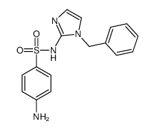 Benzenesulfonamide, 4-amino-N-(1-(phenylmethyl)-1H-imidazol-2-yl)- Structure