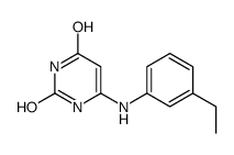 6-(3-ethylanilino)-1H-pyrimidine-2,4-dione结构式