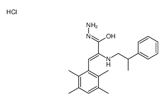 [[(E)-2-(2-phenylpropylamino)-3-(2,3,5,6-tetramethylphenyl)prop-2-enoyl]amino]azanium,chloride结构式