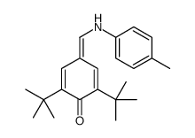 2,6-ditert-butyl-4-[(4-methylanilino)methylidene]cyclohexa-2,5-dien-1-one结构式