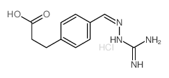 p-Formylhydrocinnamic acid, amidinohydrazone hydrochloride Structure