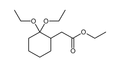 ethyl (2,2-diethoxycyclohexyl)acetate Structure