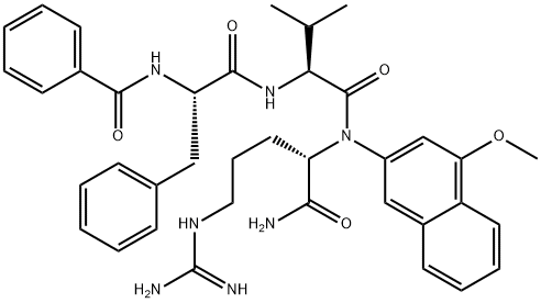 Bz-Phe-Val-Arg-4MbetaNA结构式