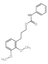 Benzenepropanol,2,3-dimethoxy-, 1-(N-phenylcarbamate) structure