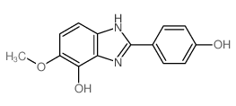 4-(4-hydroxy-5-methoxy-1,3-dihydrobenzoimidazol-2-ylidene)cyclohexa-2,5-dien-1-one structure