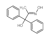 2-Propanone,1-hydroxy-1,1-diphenyl-, oxime structure